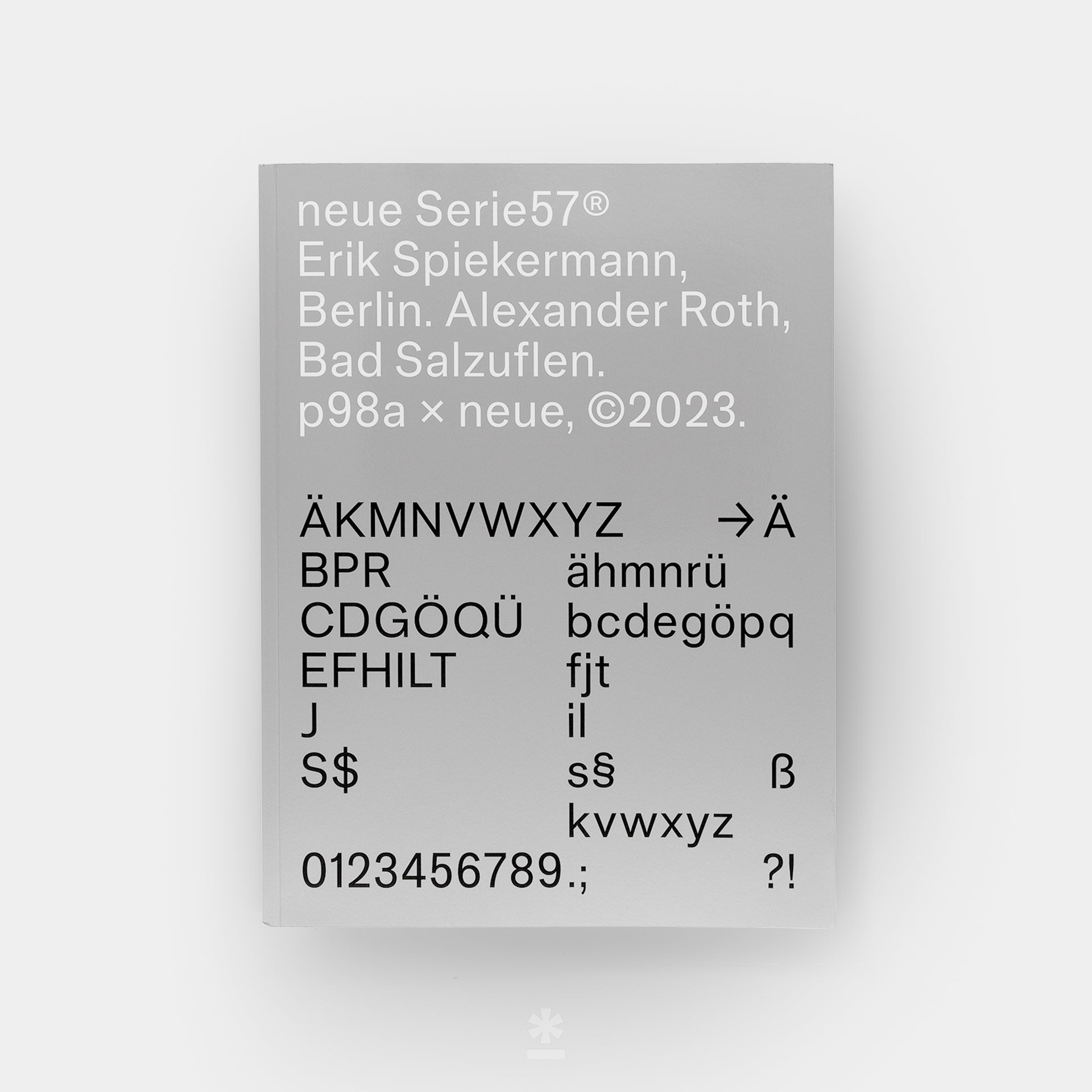 neue Serie57 Type Specimen (Signed)